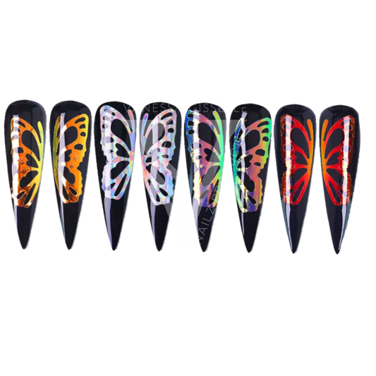 Holographic Butterfly Stickers- 16pcs