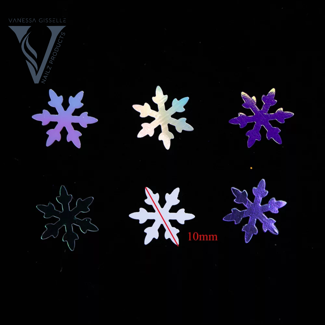 Snowflake Sequin 6pc – Vanessa Nailz VN Products LLC